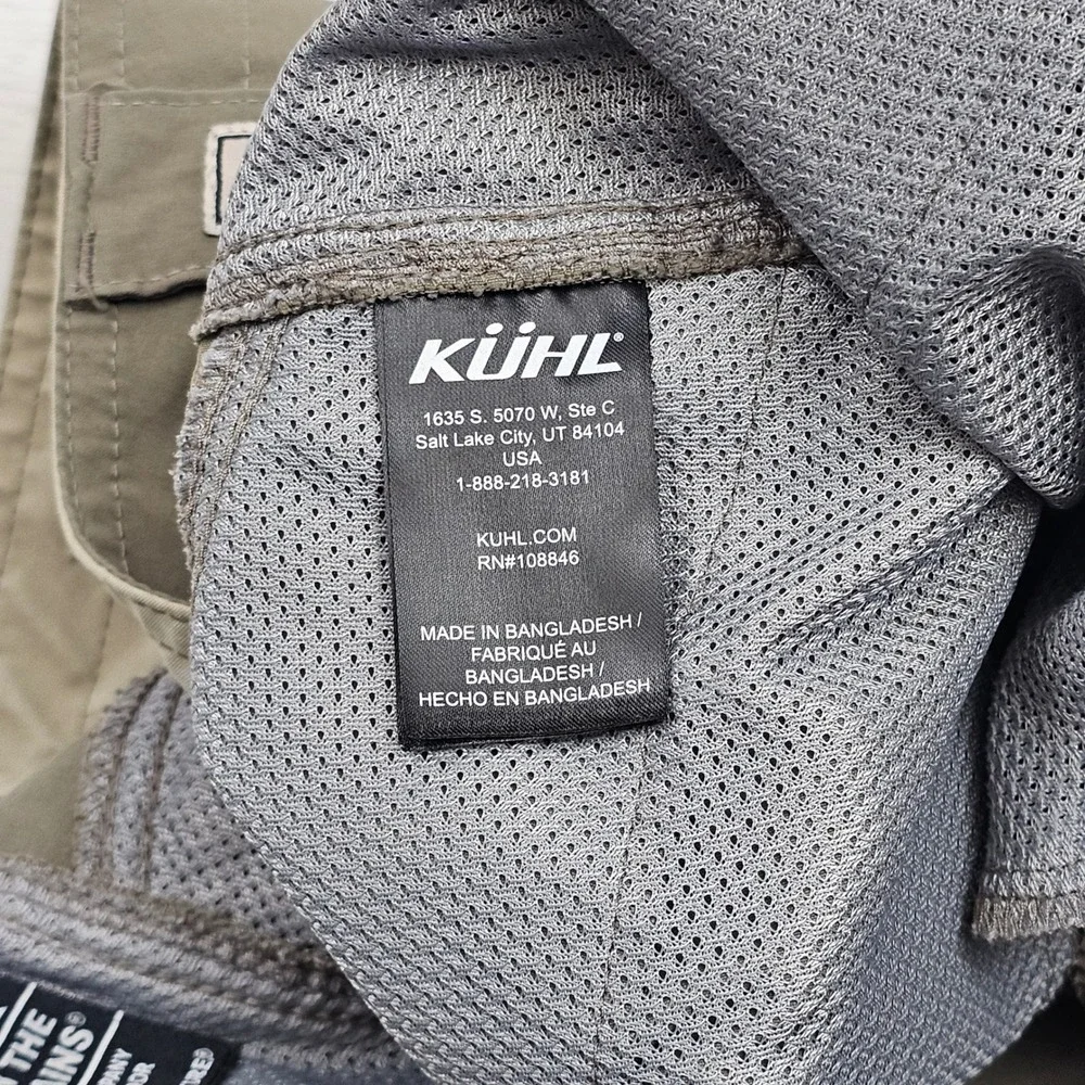 Kuhl Renegade Rock Pants Mens 40x29 Brown Technical Hiking Gorpcore 5603